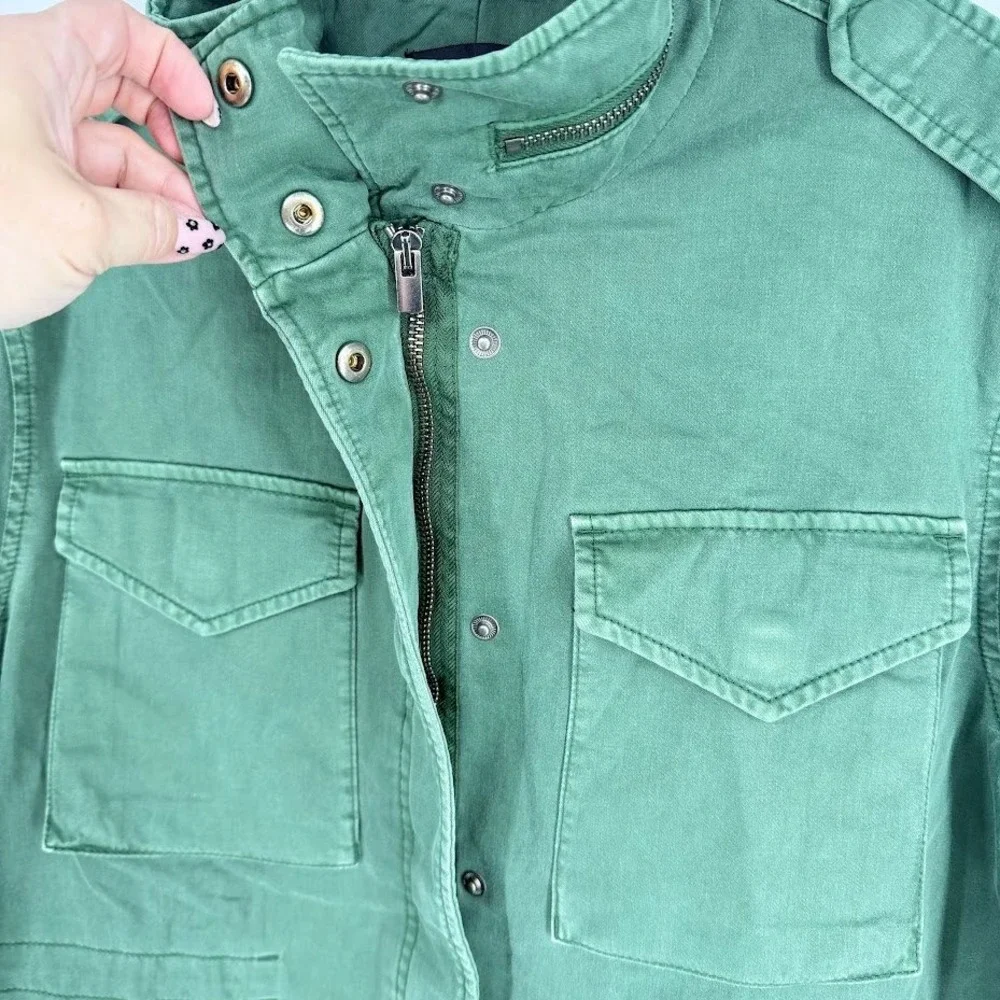 NEW Madewell Oversized Field Jacket Womens M Army Green Military Utility